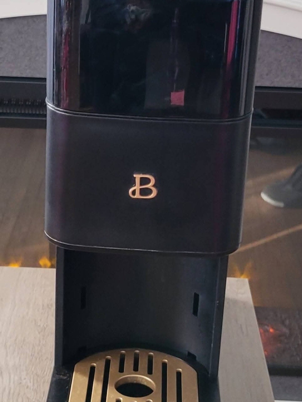 Beautiful By Drew Black Single-Serve Coffee Grinder And Brewer